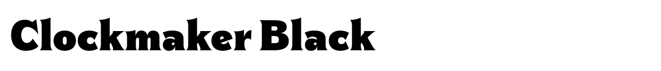 Clockmaker Black